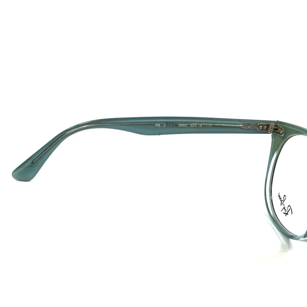 Ray-Ban Eyeglasses Frames RB2185-V 5883 Blue Tortoise Round Full Rim 52-18-145